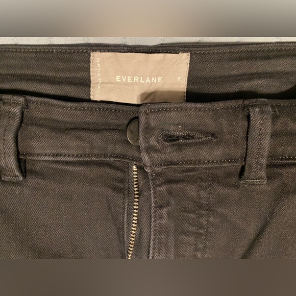 Everlane Size 8 Wide Leg Black Jeans - Picture 3 of 3